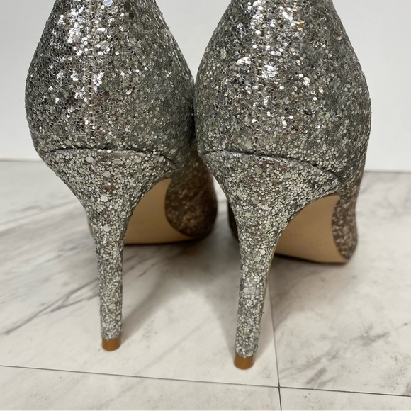 Marc Fisher Darreny Pointy Toe Gold Silver Glitter Pump 9 1/2 - Picture 4 of 13